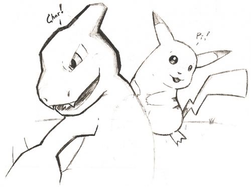 Charmeleon & Pikachu