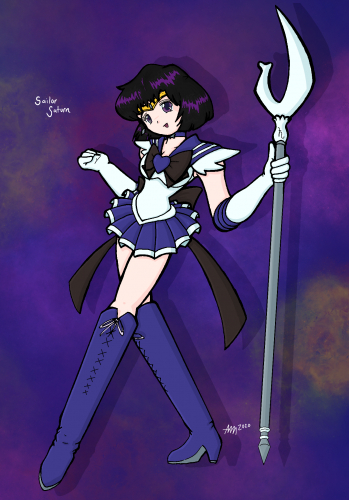 Pretty Soldier Sailor Saturn (Colour)